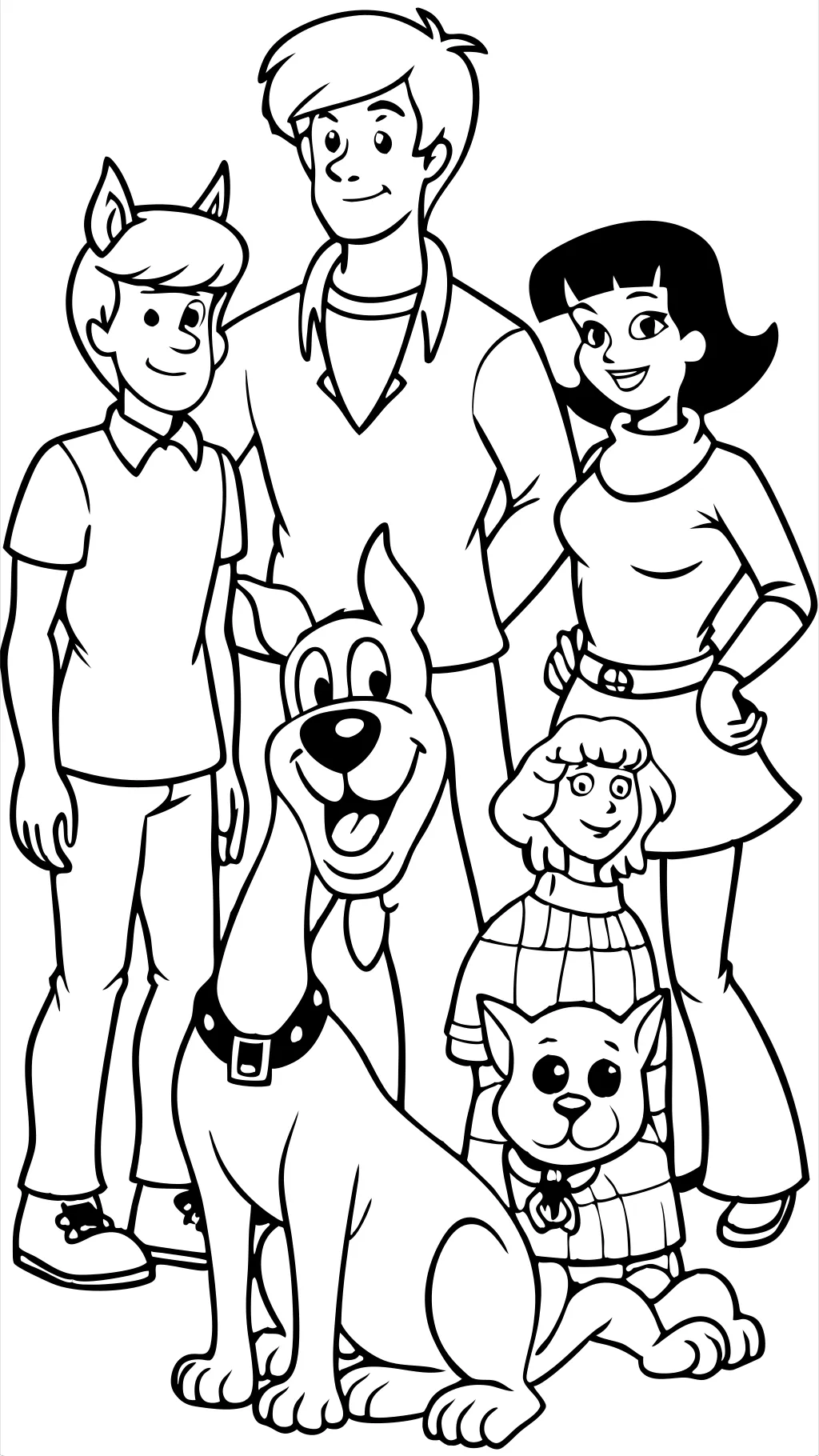 Páginas para colorear de scooby doo imprimibles